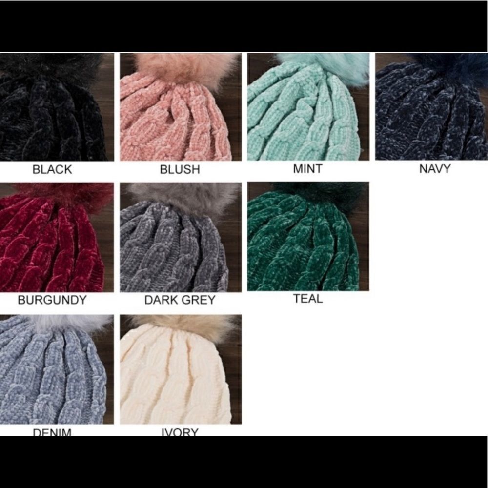 Chenille hats  - Picture 2 of 7